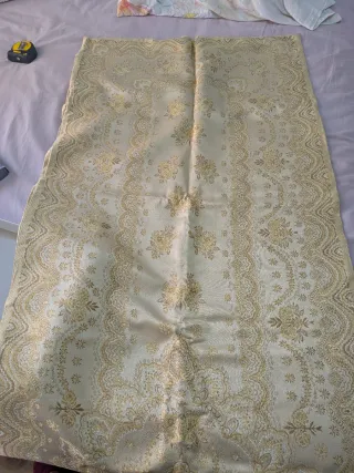 Pañolón Fallera Adulta dorado y beige