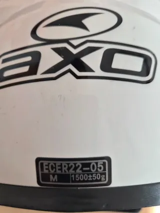 Casco de moto AXO blanco talla M