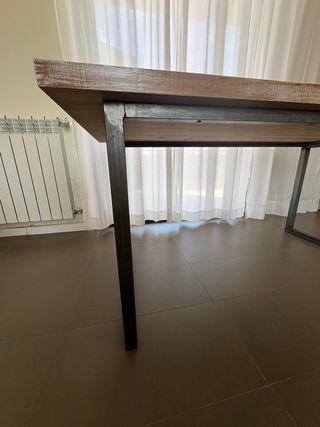 Mesa Industrial Madera Pino y Metal