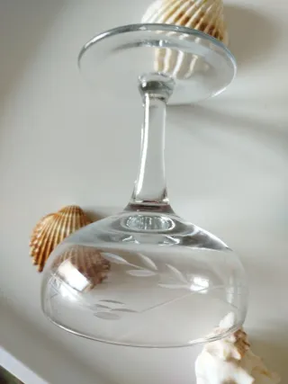 3 Coppe di champagne vintage in cristallo