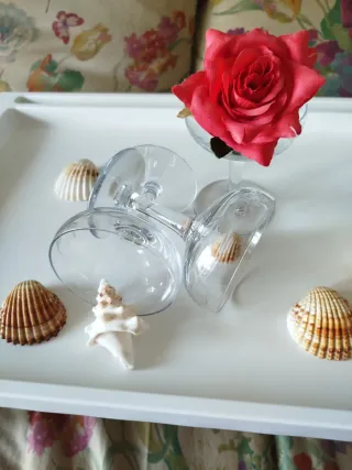 3 Coppe di champagne vintage in cristallo