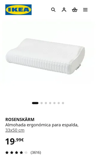 Almohada ergonómica Ikea