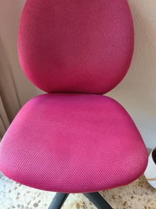Silla de escritorio Conforama rosa