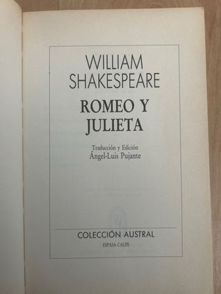 Romeo y Julieta