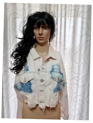 Giacca denim Bershka crop XS