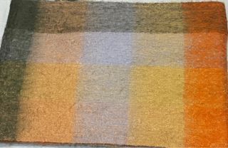 Bufanda grande cuadros multicolor