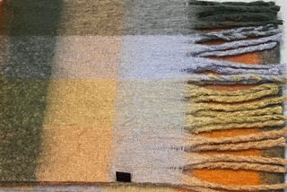 Bufanda grande cuadros multicolor