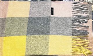 Dos bufandas grandes de cuadros multicolor