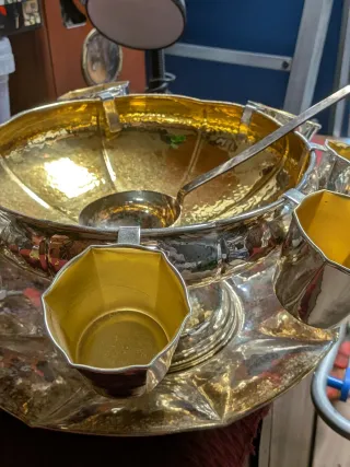 Ponchera Italiana Vintage Dorada