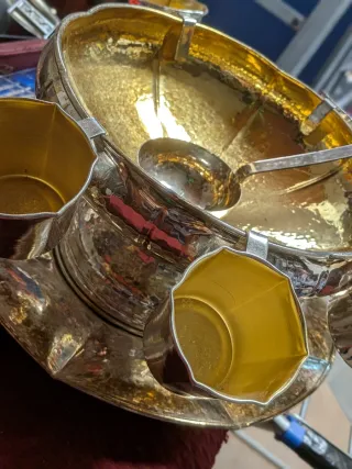 Ponchera Italiana Vintage Dorada