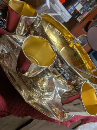 Ponchera Italiana Vintage Dorada