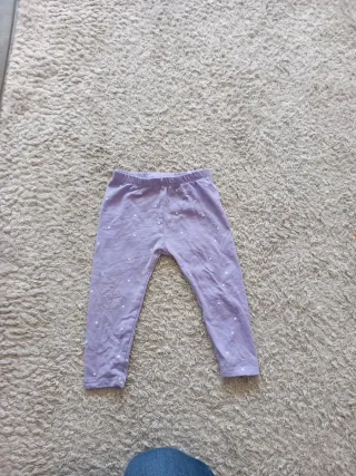 Pantalones bebé 18-24 meses morados lunares