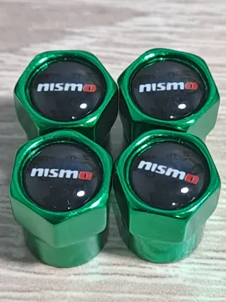Tapones de válvula Nismo verdes