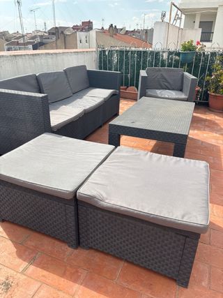 Conjunto Muebles Exterior Ratán