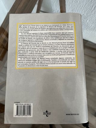 Manual De Historia Del Derecho