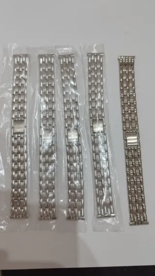 Lote de 5 brazaletes de acero de 18mm