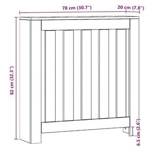 Cubre radiador de madera sin usar