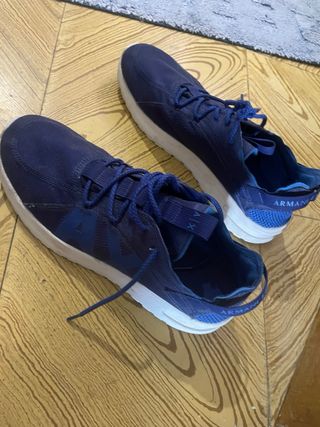 Zapatillas Emporio Armani Azul y Blanco