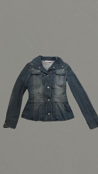 Chaqueta tejana azul