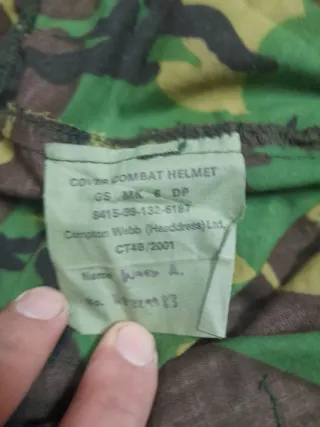 Telino per elmetto inglese DPM