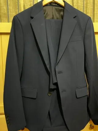 Traje Zara Talla 44 Azul