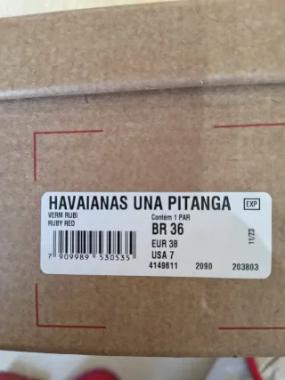 Havaianas Sandali Donna Rosa/Rosso Tg 38