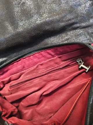 Borsetta stile Falabella pelle scamosciata