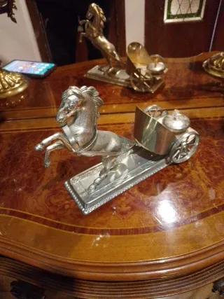 Caballo calienta copas vintage