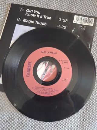 Milli Vanilli lote 3 discos single vinilo