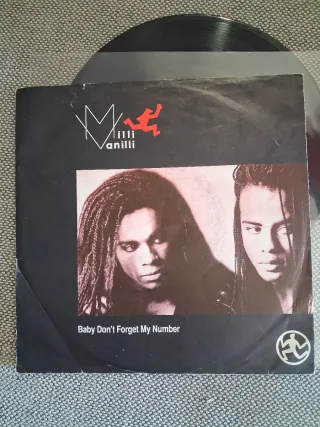 Milli Vanilli lote 3 discos single vinilo