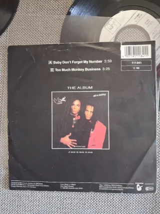 Milli Vanilli lote 3 discos single vinilo