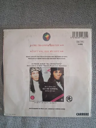 Milli Vanilli lote 3 discos single vinilo