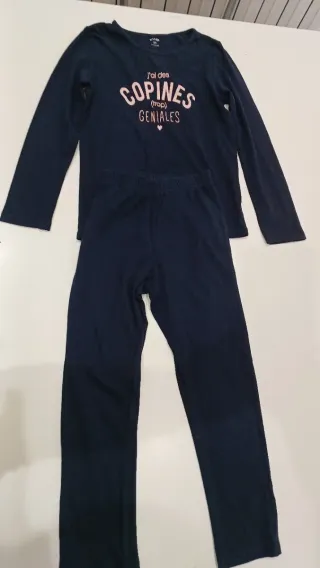 Lote 2 pijamas niña talla 6