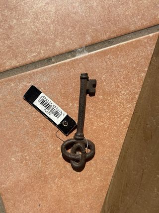 Perchero madera y hierro