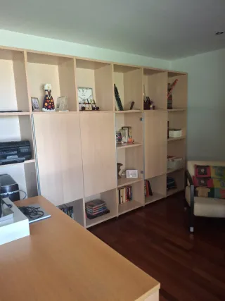 Despacho moderno con 2 Librerías y mesa estudio ex