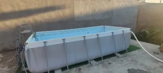 Piscina desmontable y depuradora