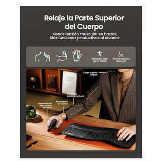 Ratón Ergonómico Inalámbrico Mini Vertical EM11 NL