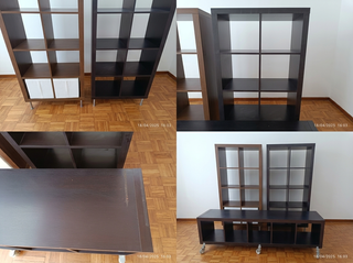 Estanterías Ikea KALLAX (Negro/Marrón)