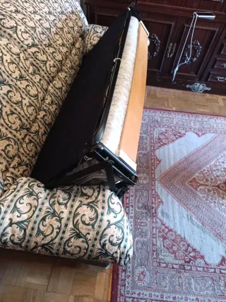 Sofá Cama 135cm Tela y Madera