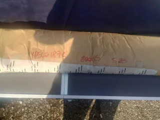 Scampoli vera pelle marrone e blu