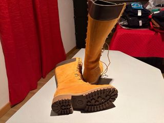 Stivali Timberland donna alti marroni/gialli