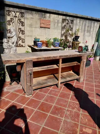 Mesa de carpintero antigua