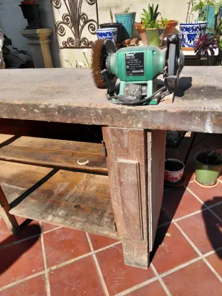 Mesa de carpintero antigua