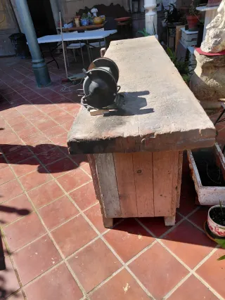 Mesa de carpintero antigua