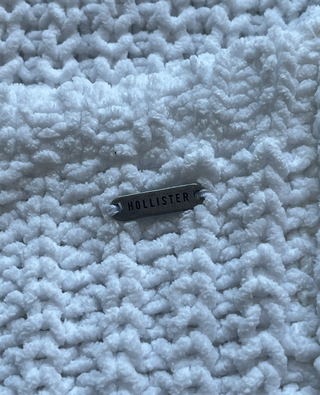 Chaqueta punto blanca Hollister oversize