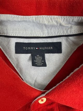 Camisa Polo Tommy Hilfiger Roja Vintage