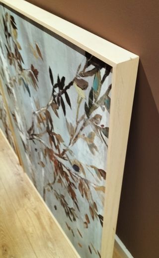 Cuadros de lienzo con ramas y hojas