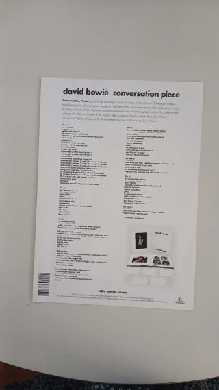 David Bowie Conversation Piece Box Set 5 CDs