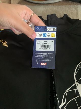 Sudadera Spider-Man Negra
