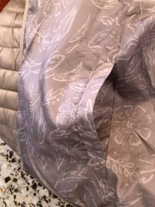 Chaqueta acolchada beige clarito o crema talla XXL